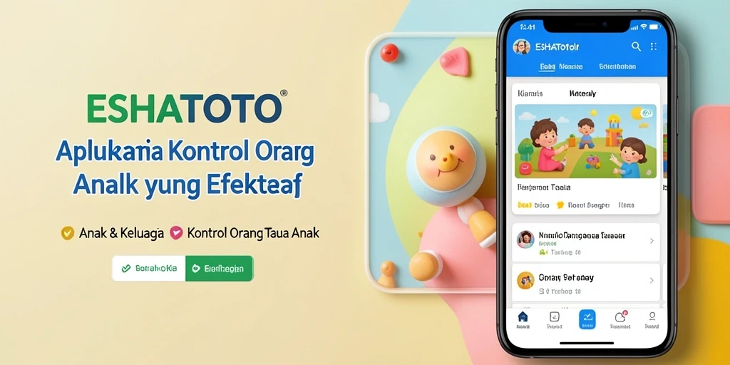 Screenshot ESHATOTO menampilkan fitur kontrol orang tua yang intuitif.