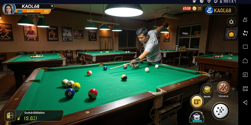 Tampilan antarmuka KAOL68 yang menarik dan mudah dinavigasi.