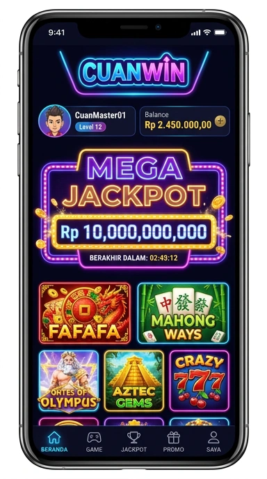 cuanwin tampilan beranda